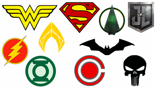 DC Comics Superhero symbols