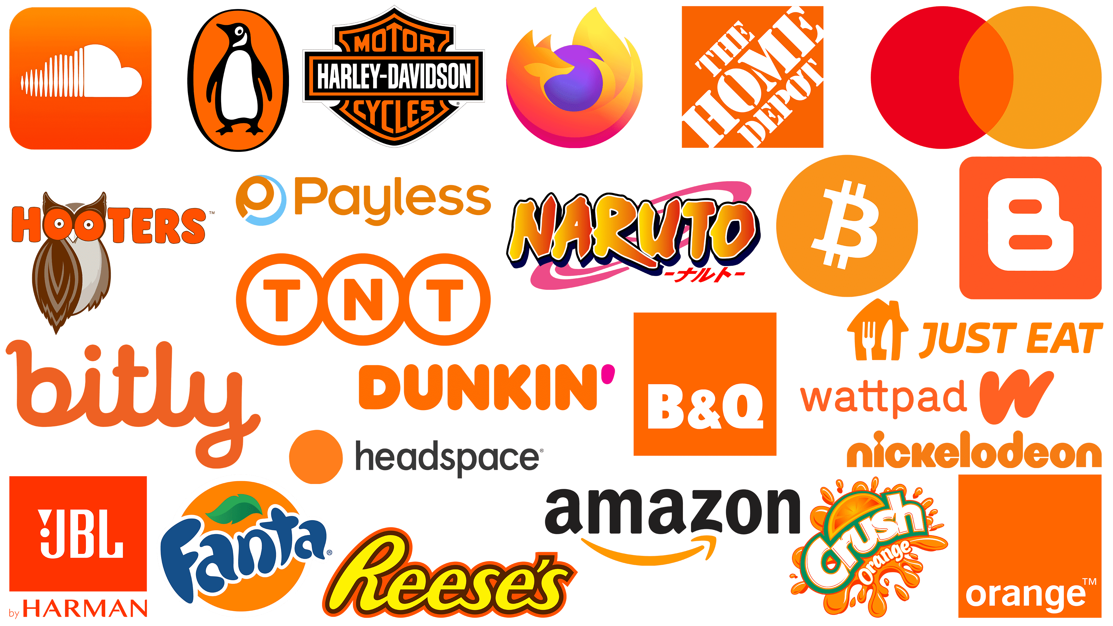 Famous orange logos Wellknown companies with orange logos