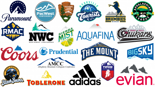 Logos with mountains, Famous companies with mountain logos