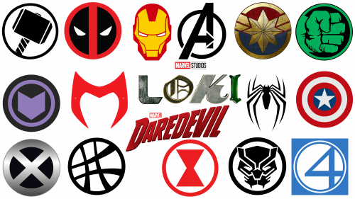 Marvel Comics superhero badges