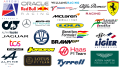 Popular F1 team logos