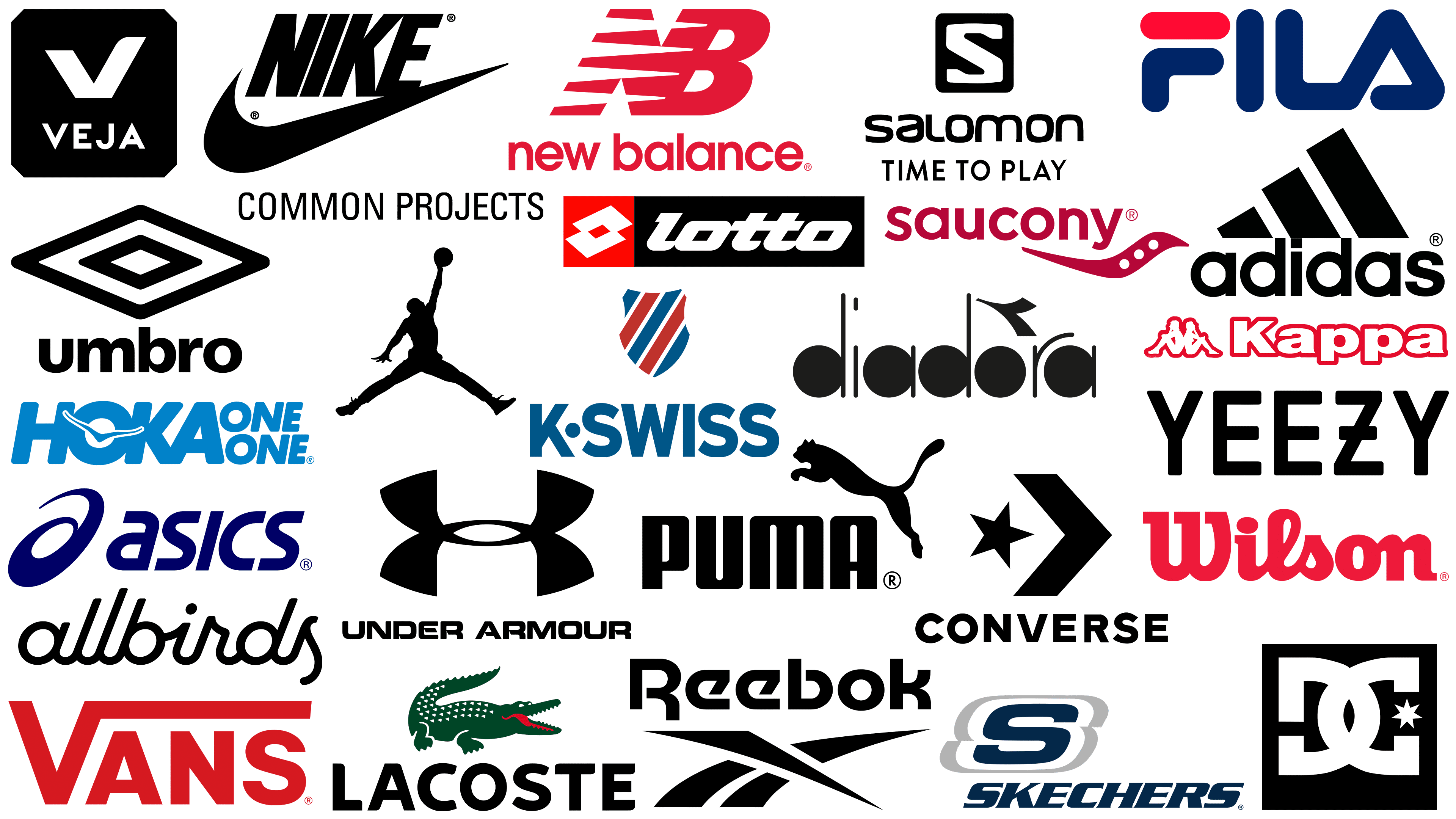 The Most Famous Sneaker Brand Logos