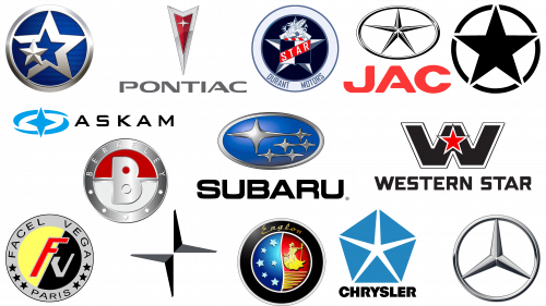 Car Logos with Stars Famous Car Emblems with Stars