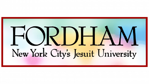 Fordham University Logo before 2001