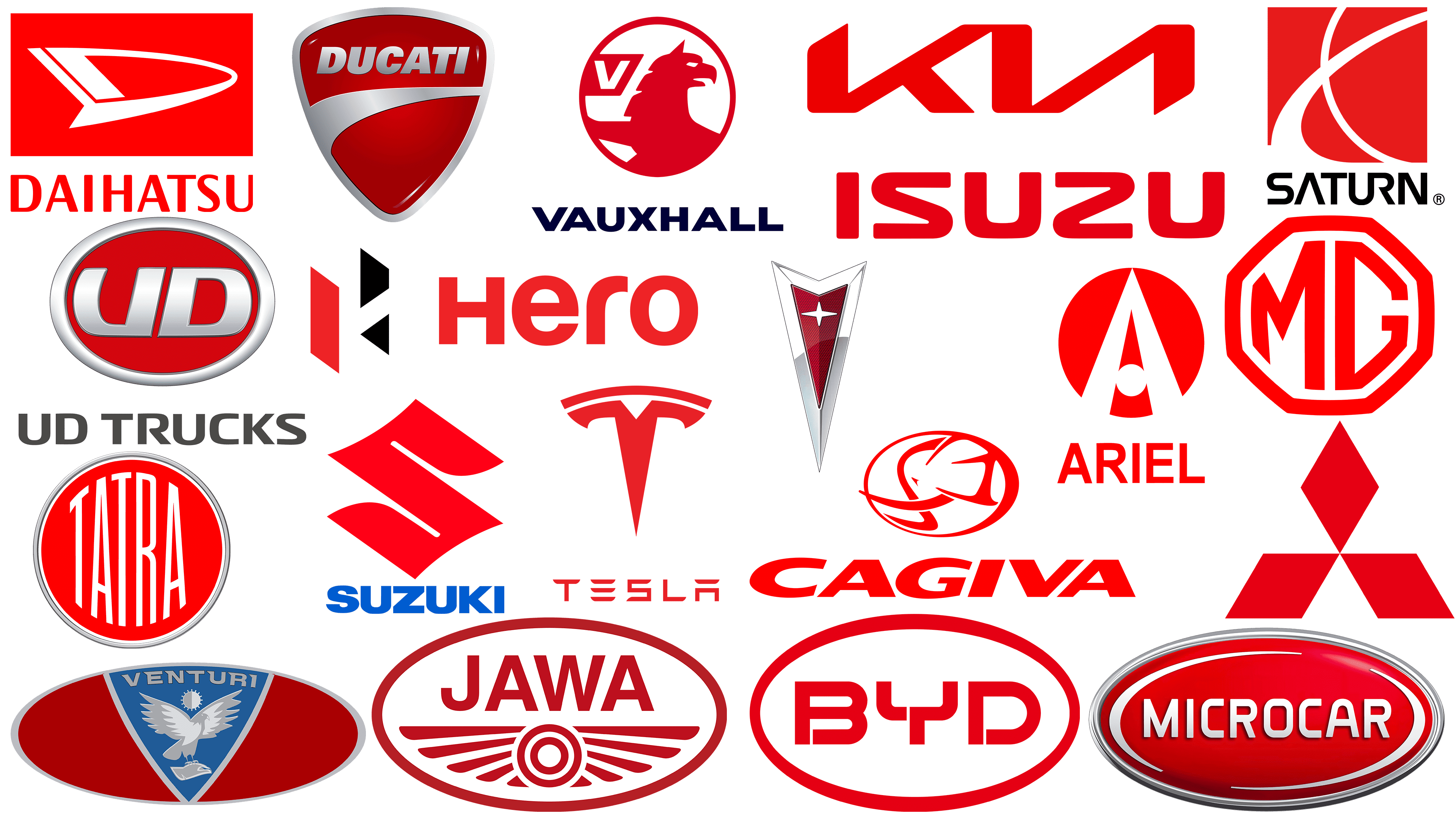 automotive logos red shield