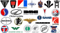 Defunct car brands. Discontinued car brands and their logos