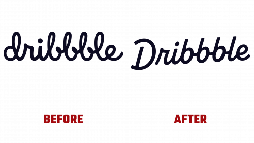 Dribbble Logo Evolution (history)