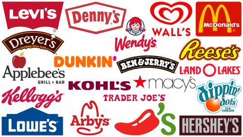 Famous logos with apostrophes. Brands with apostrophes in their logos