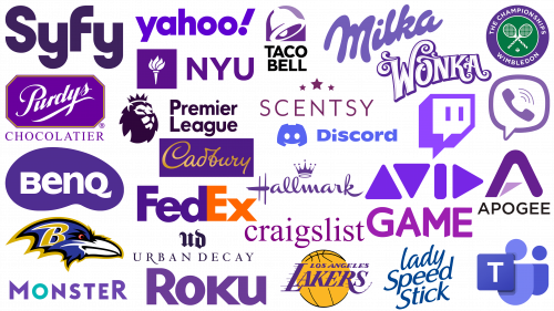 Famous Purple Logos: Brands And Companies With Purple Logos