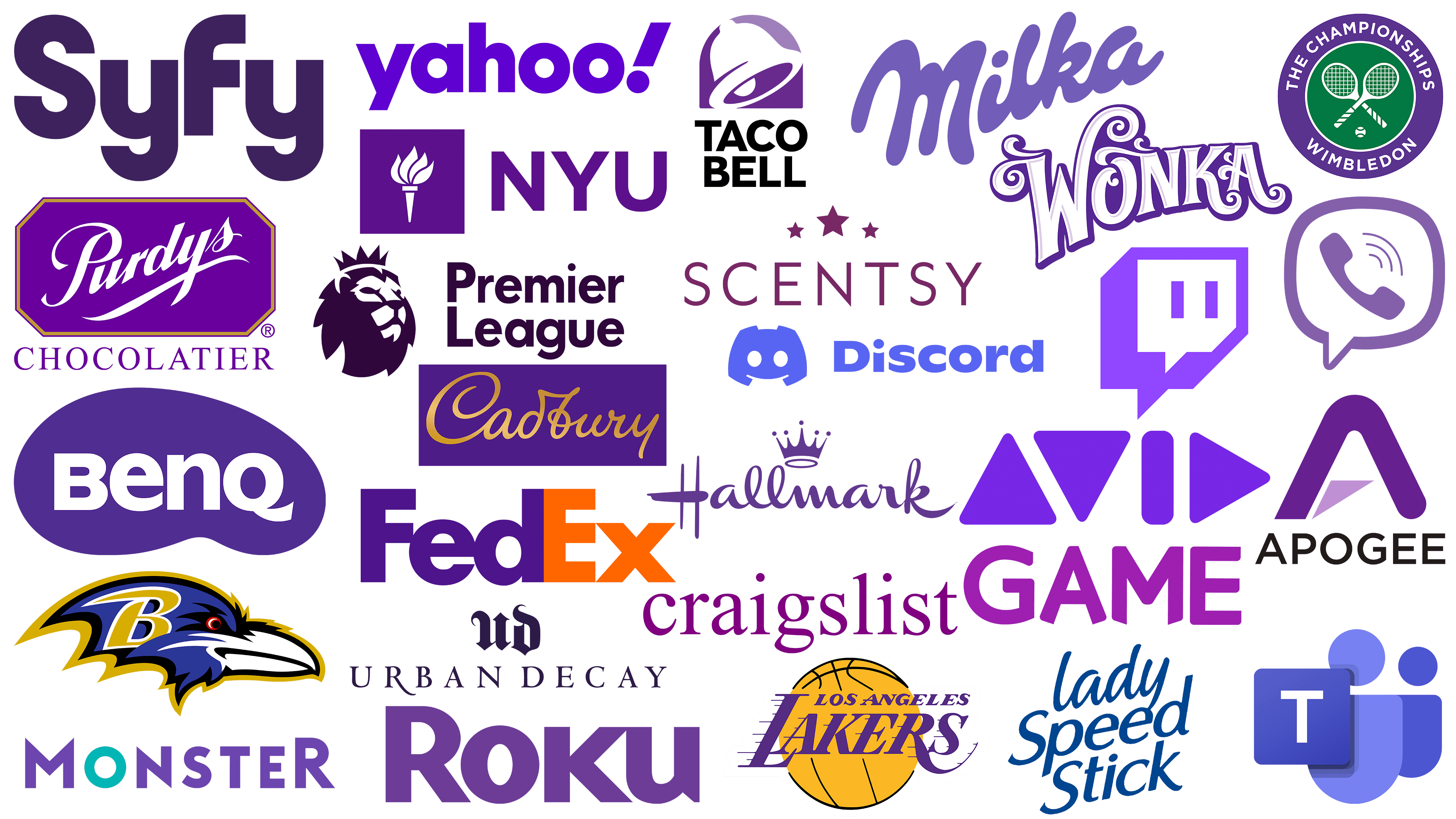 Famous Purple Logos: Brands And Companies With Purple Logos