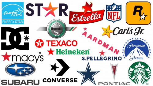 Famous star logos