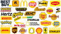 Famous yellow logos