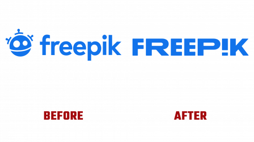 Freepik Logo Evolution (history)