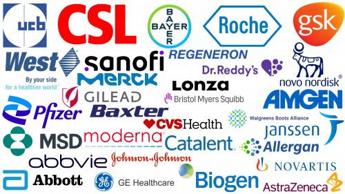 Pharmaceutical company logos