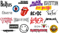 History of rock band logos