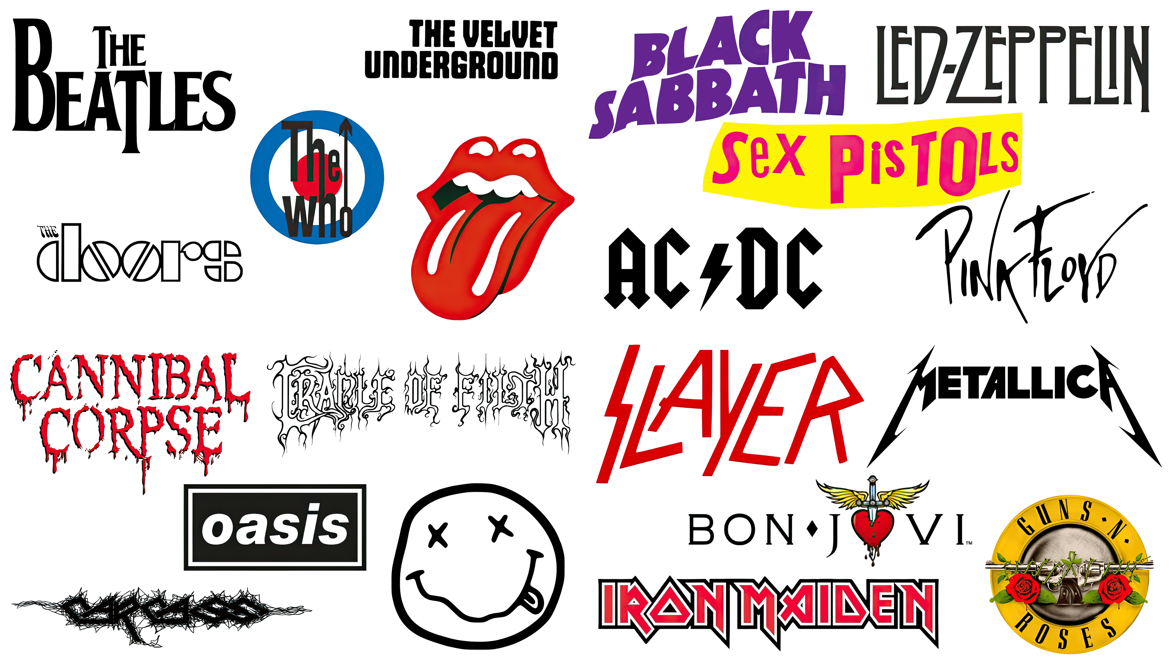 60 Famous Band Logos That Rock