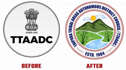 Tripura Tribal Areas Autonomous District Council Logo Evolution