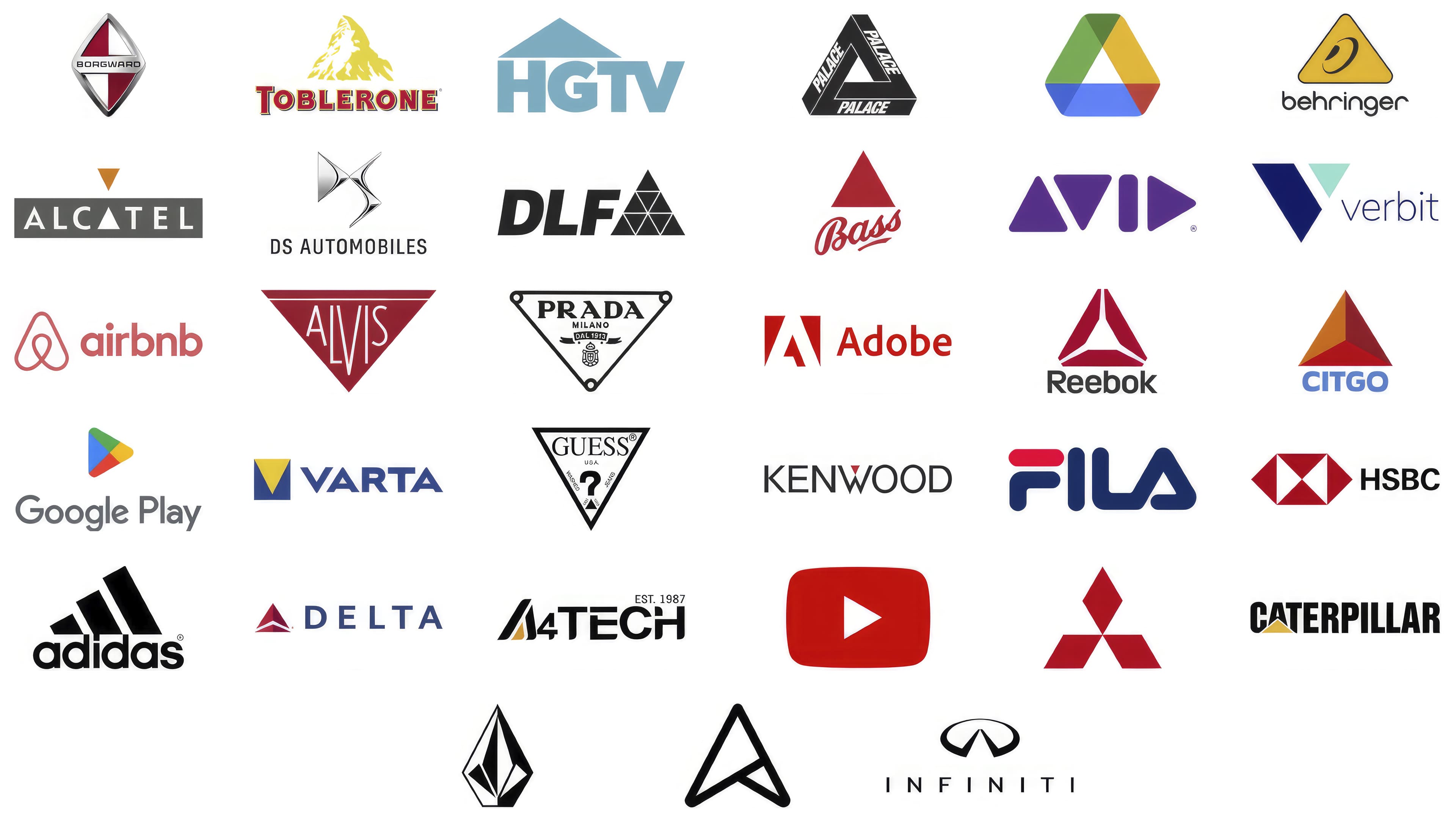 Most Famous Logos With A Triangles Most Famous Logos With A Triangles