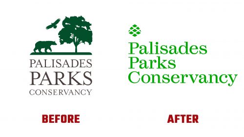 Palisades Parks Conservancy Logo Evolution