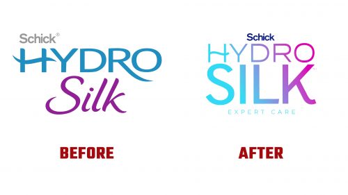 Schick Hydro Silk Logo Evolution