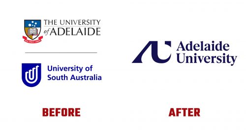 Adelaide University Logo Evolution