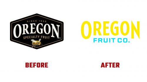 Oregon Fruit Company Logo Evolution