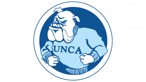 North Carolina Asheville Bulldogs Logo 1989