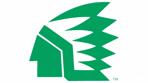 North Dakota Fighting Hawks Logo 1976