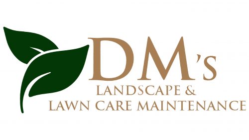 DM's Landscape and Lawn Care Maintenance Logo