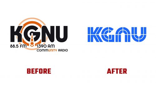 KGNU Logo Evolution