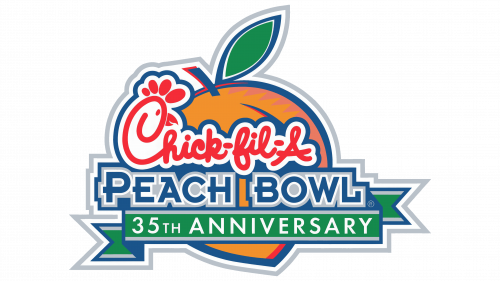 Chick-fil-A Peach Bowl Logo 2002