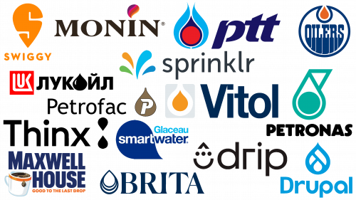 Most Famous Logos with a Drop