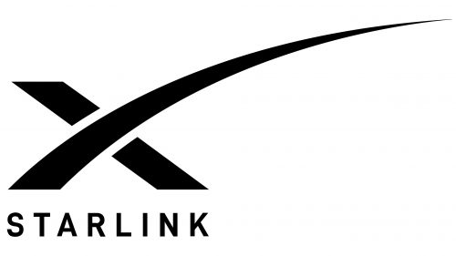 Logo Starlink (part of SpaceX)