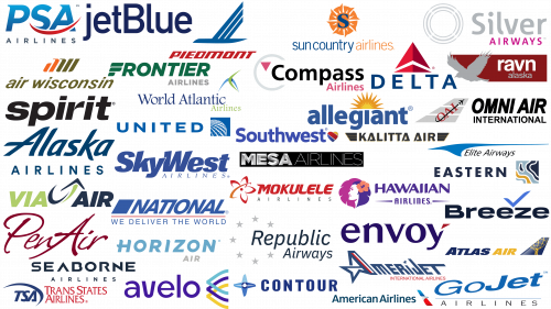 Most Famous US Airlines and their Logos