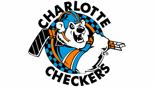 Charlotte Checkers Logo 1993