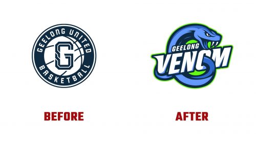 Geelong Venom Logo Evolution
