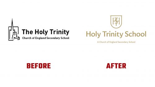 Holy Trinity School Logo Evolution