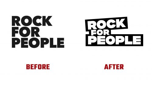 Rock for People Logo Evolution