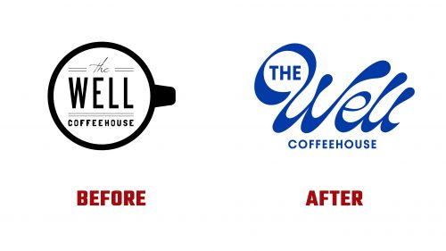 The Well Coffeehouse Logo Evolution