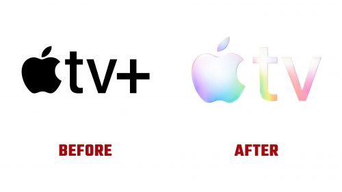 Apple+ Logo Evolution