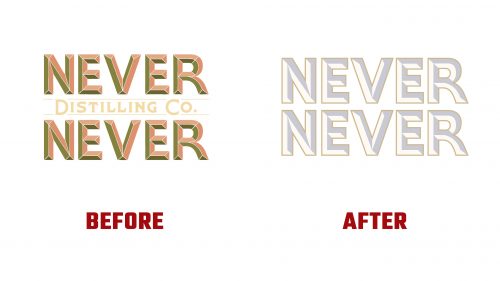 Never Never Logo Evolution