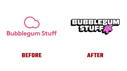 Bubblegum Stuff Logo Evolution