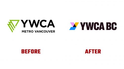 YWCA BC Logo Evolution