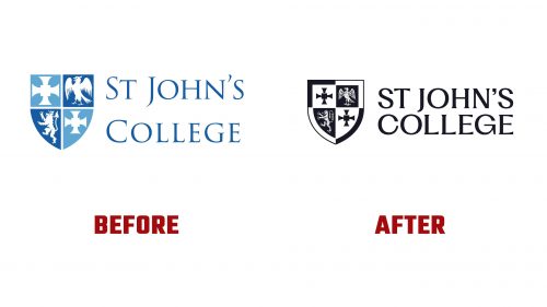 Durham University St John's College Logo Evolution