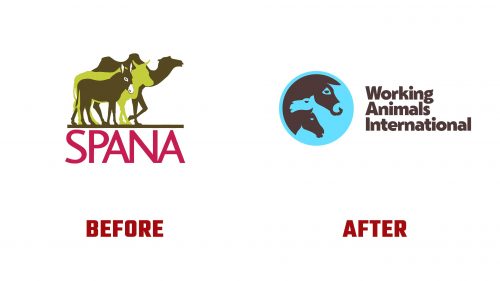 Working Animals International Logo Evolution