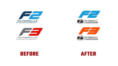 Formula 2 and Formula 3 Logo Evolution