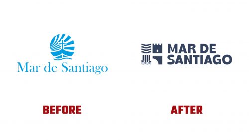Mar de Santiago Logo Evolution