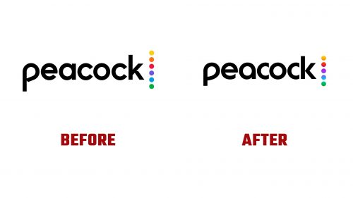 Peacock Logo Evolution