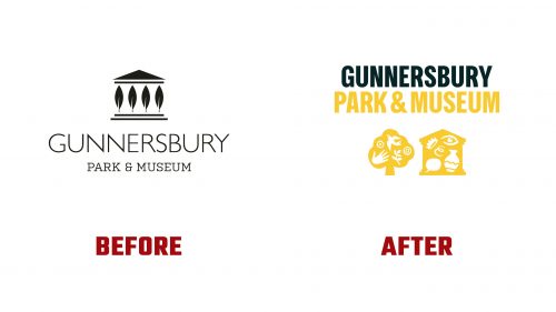 Gunnersbury Park and Museum Logo Evolution